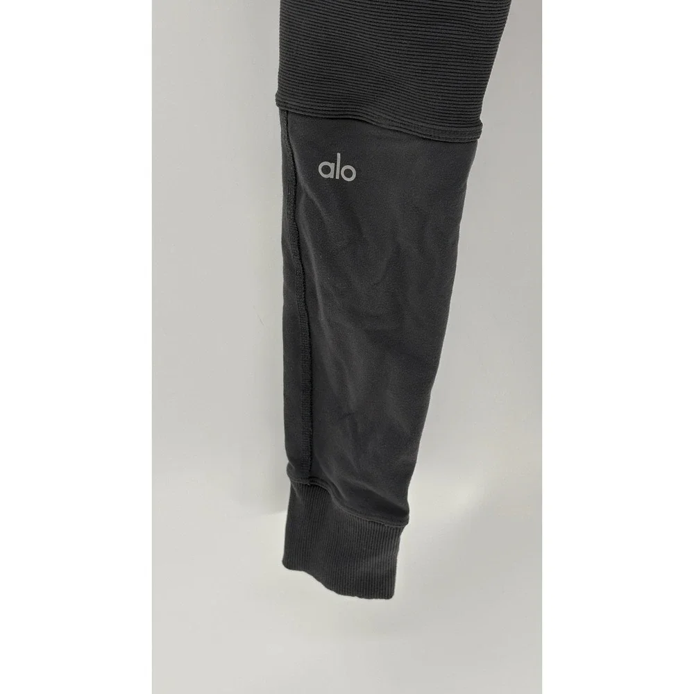 Alo Leggings‎ Avenue High Rise Moto Women Size XS Dark Gray Yoga Workout